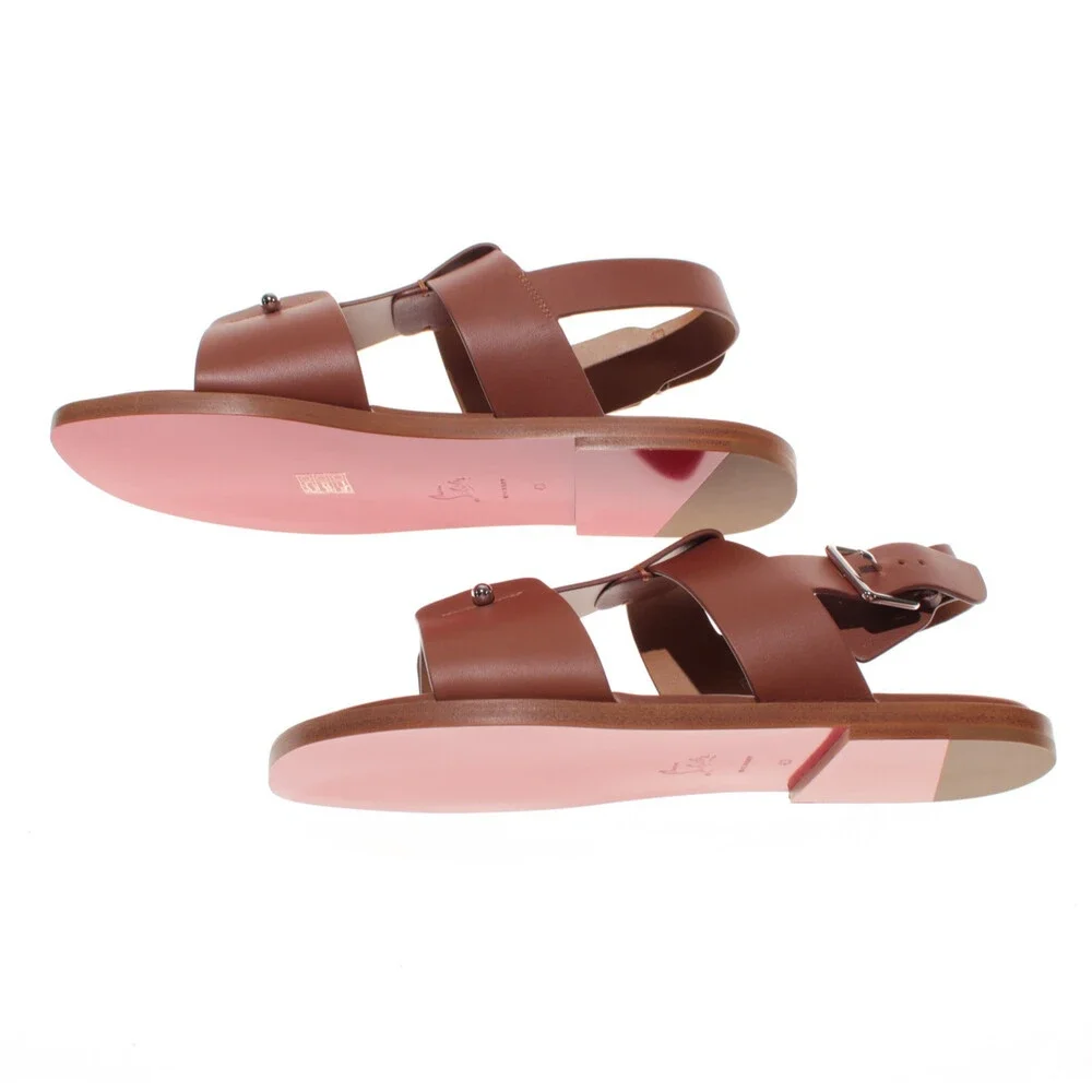 Christian Louboutin NWB Chambeliss Sandals Size 43 (US 10) in Brown Leather